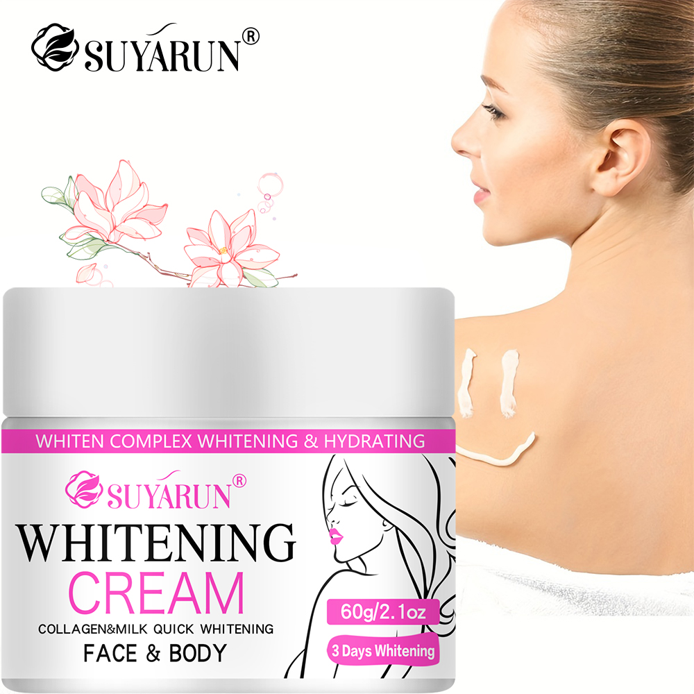 Skincare Luxury Whitening - ครีมบำรุงผิวขาวกระจ่างใส SUYARUN ของขวัญคริสต์มาส ช่วยให้ผิวเปล่งประกาย ชุดผลิตภัณฑ์บำรุงผิวชุ่มชื้นสำหรับเทศกาล พร้อมกล่องหรูหรา