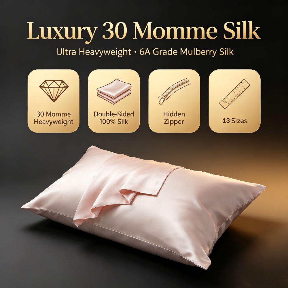 ปลอกหมอนผ้าไหมมัลเบอร์รี่สองด้ - Ultra Luxury Skincare บทวิจารณ์และราคา
