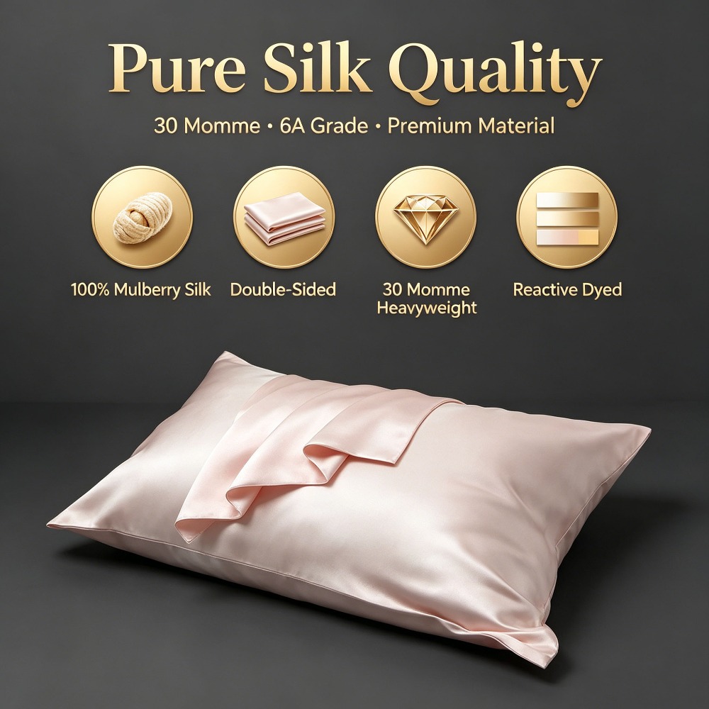 ปลอกหมอนผ้าไหมมัลเบอร์รี่สองด้ - Ultra Luxury Skincare บทวิจารณ์และราคา