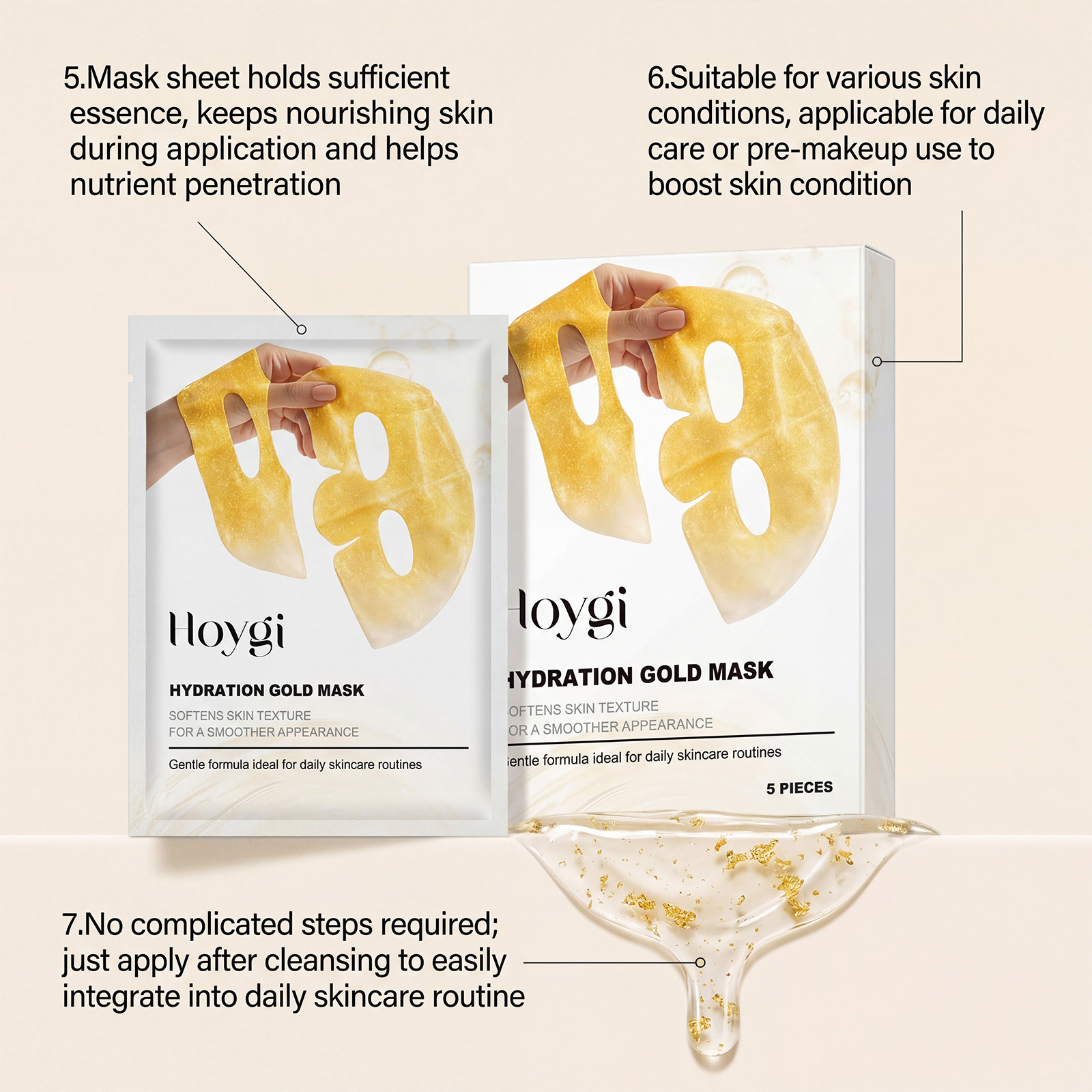 มาส์กหน้าทองคำ 24K ไนอาซินาไมด - Luxury Gold Skincare บทวิจารณ์และราคา
