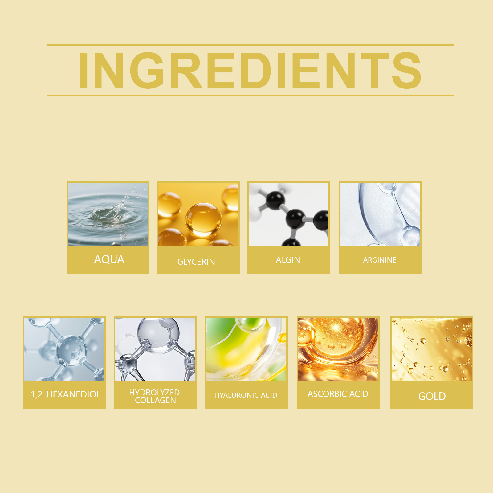 มาส์กบำรุงรอบดวงตาทองคำ 24k ช่ - Luxury Gold Skincare บทวิจารณ์และราคา