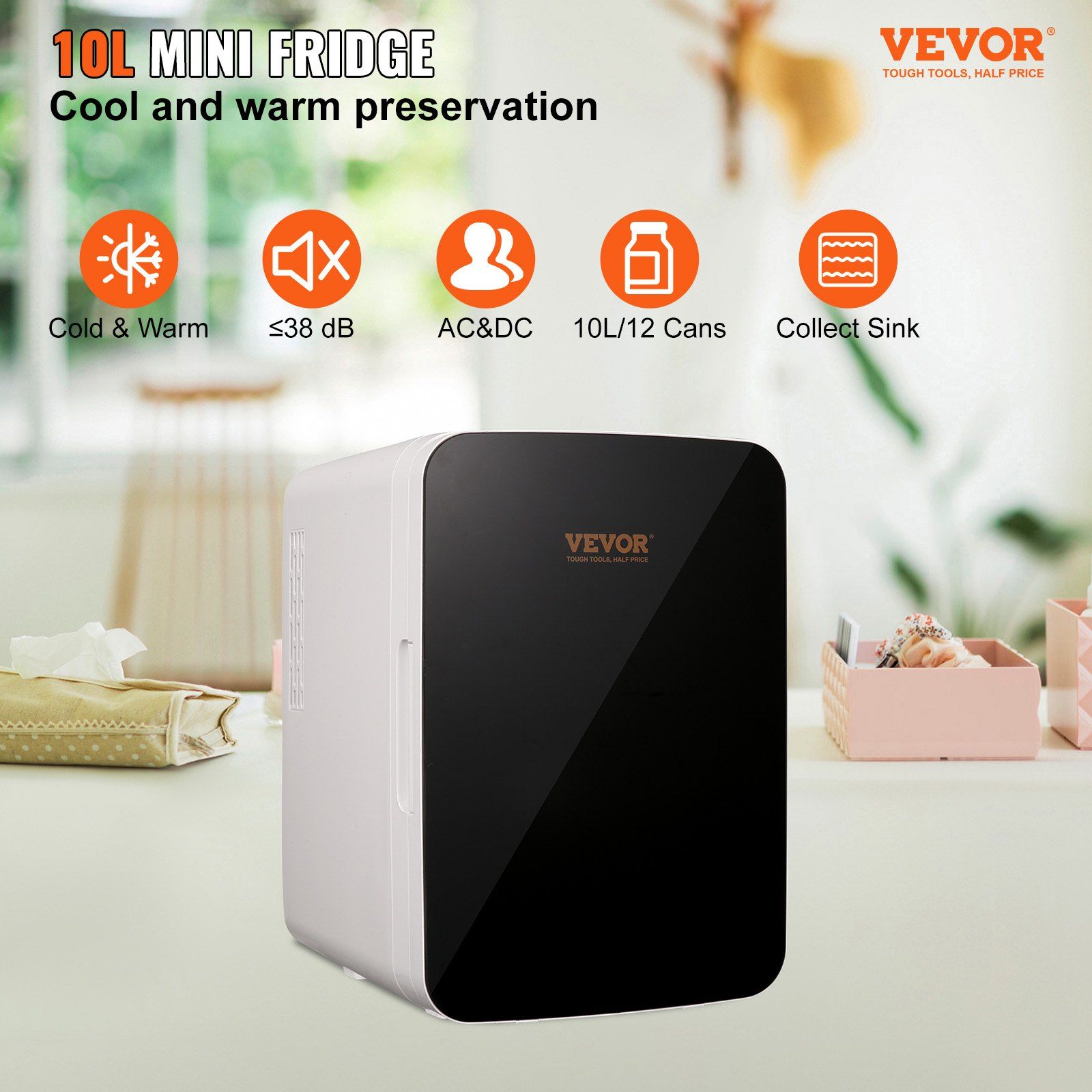 ตู้เย็นขนาดเล็กพกพา 10 ลิตร/12 - Luxury Skincare Fridge บทวิจารณ์และราคา
